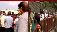 COVID-19 Vaccination : सकाळपासूनच बीकेसीच्या लसीकरण केंद्राबाहेर मुंबईकरांच्या रांगा