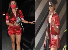 ਜਿਸ ਲਾਲ ਡ੍ਰੈੱਸ ਨੂੰ ਪਾ ਕੇ ਜਿਮ ਪਹੁੰਚੀ ਸੀ Jacqueline Fernandez, ਉਸੇ ਨੂੰ ਪਾ ਕੇ ਪਾਰਟੀ 'ਚ ਪਹੁੰਚ ਗਈ Malaika Arora