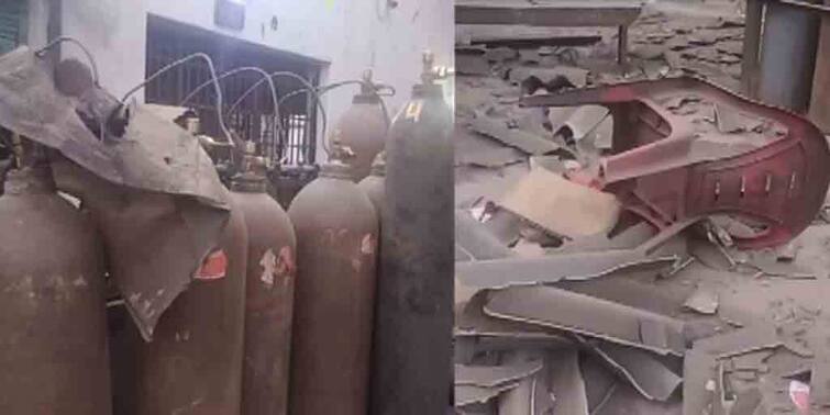 Kanpur Panki Oxygen Plant Oxygen Cylinder Exploded During Refilling One worker died Oxygen Cylinder Blast : কানপুরে অক্সিজেন প্ল্যান্টে সিলিন্ডার ফেটে এক শ্রমিকের মৃত্যু