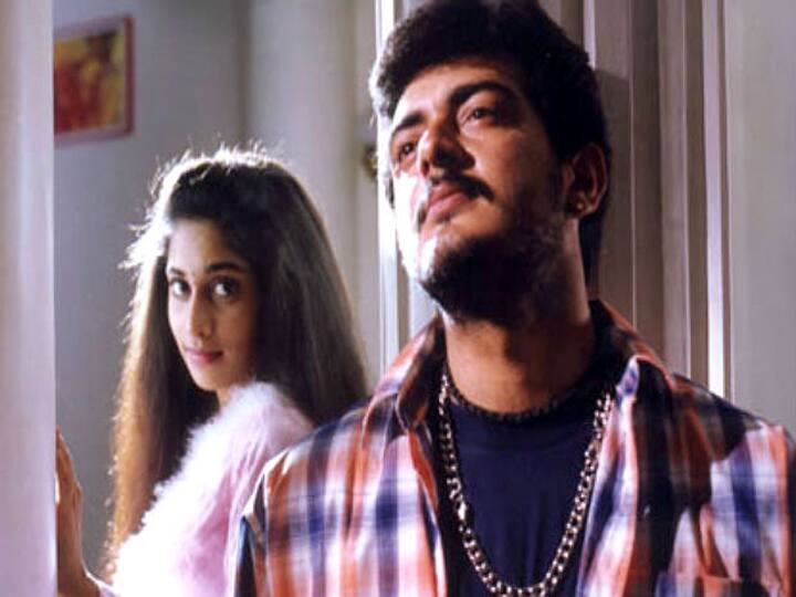 தன் வாழ்க்கைத் துணை ஷாலினி உடன் அமர்க்களம் படத்தில் அஜித்
