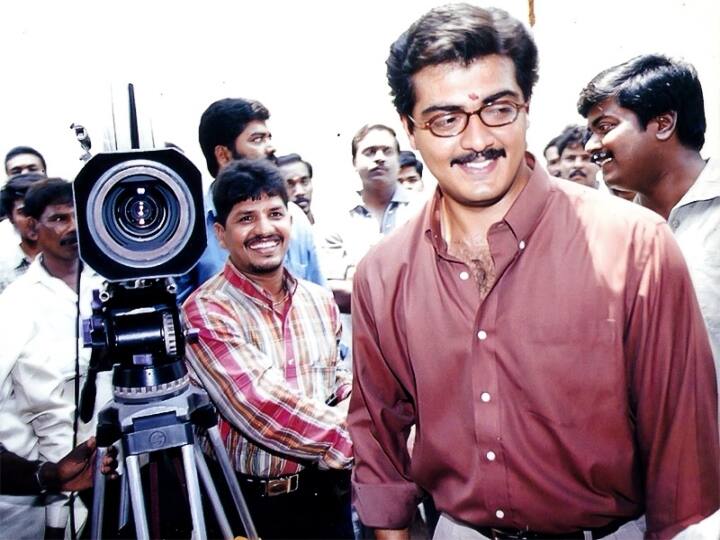 ஷூட்டிங் ஸ்பாட்டில் சிரித்த முகத்துடன் வலம் வரும் அஜித்
