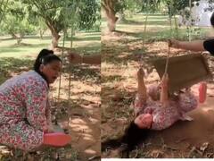 बाग में झूला झूलते हुए धड़ाम से गिरीं Bharti Singh, कहा- गिर-गिरकर ही संभला जाता है