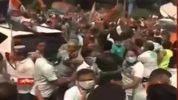 WB Election Results 2021 Live: হেস্টিংসে BJP-র দলীয় কার্যালয়ের সামনে বিজয় উল্লাস তৃণমূলের