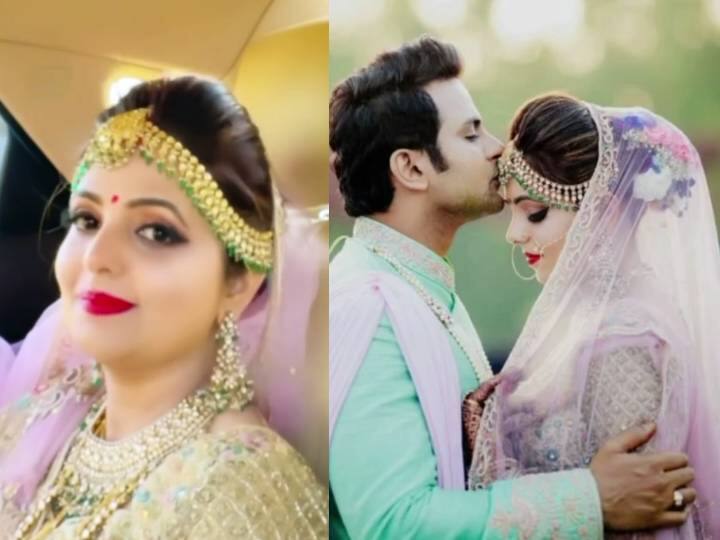 Sanket Bhosale called mrs bhosle to Sugandha Mishra as blushes video viral पति के 'मिसेज भोसले' कहने पर शरमाई सुगंधा मिश्रा, देखिए शादी के बाद का ये वीडियो