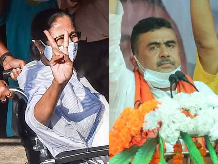 WB Election 2021 Mamata Banerjee Wins Nandigram Confirmed Official Winner declared against Suvendu Adhikari Close Fight thin margin victory Nandigram Seat Result: चुनाव आयोग ने शुभेंदु अधिकारी को 1736 वोटों से नंदीग्राम में विजेता घोषित किया, TMC ने दोबारा मतगणना की मांग की