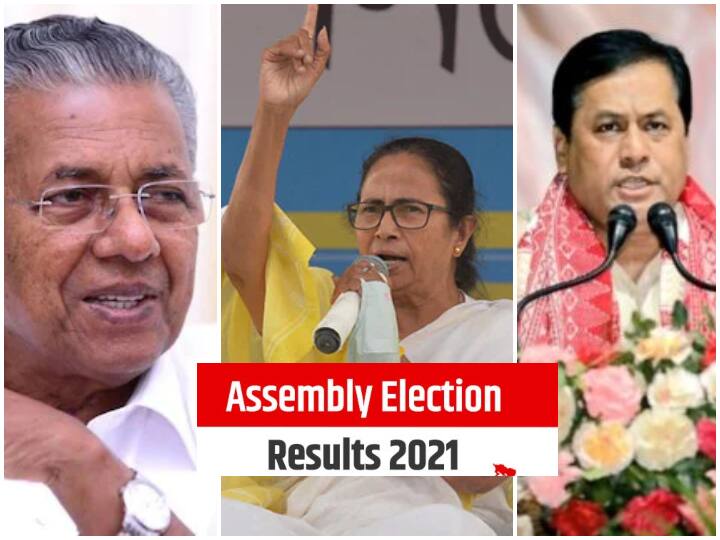 Assembly Election Results 2021: Early Trends Depict TMC As Winning in West Bengal, BJP As Winning In Assam Once Again, Left In Kerala, BJP Congress TMC Assembly Election Results 2021: रुझानों में तीन राज्यों में बहुमत का आंकड़ा साफ, पश्चिम बंगाल में TMC, केरल में लेफ्ट और असम में BJP को बहुमत
