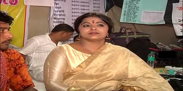 পরাজিত বিজেপির পাপিয়া অধিকারী।