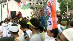 Celebrations over Mamata Banerjee's win from Nandigram seat | LIVE visuals