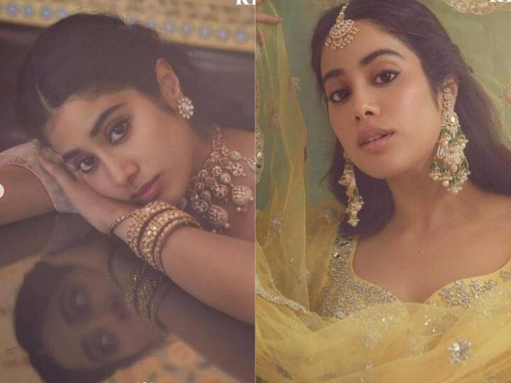 janhvi kapoor next movie birdal look is new trending on instagram fans are curious to know price too high जाह्नवी कपूर का ब्राइडल लुक हो रहा है वायरल, लहंगे की कीमत में खरीद सकते हैं एक कार