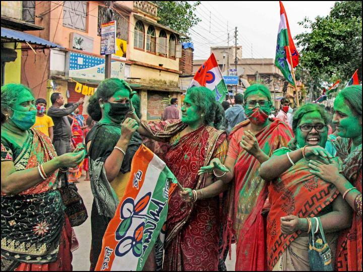 five state election result 2021 mamata banarjee got strong majority in Bengal BJP's return in Assam Election Results 2021: बंगाल में दीदी को प्रचंड बहुमत तो असम में बीजेपी की वापसी, केरल में लेफ्ट का कमाल, पढ़ें- सभी राज्यों का हाल