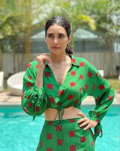 ગ્રીન co-ord સેટમાં અભિનેત્રી કરિશ્મા તન્નાએ બતાવ્યો Gorgeous અવતાર, તસવીરો જોઇને ફેન્સના ઉડ્યા હોશ....