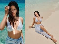 PICS: Janhvi Kapoor Looks Sensational In Silver Bikini From Her Maldives Photo Shoot, Clarifies It Was Pre-Lockdown