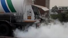 Oxygen tanker Leakage | मुंबईहून कोल्हापूरला जाणाऱ्या ऑक्सिजन टँकरला गळती