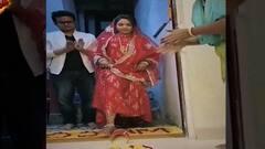 Glimpse of Sugandha Mishra's 'Greh Pravesh' ceremony