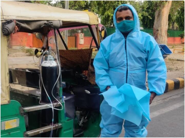 Free auto ambulance launched to help Corona infected in Delhi ANN दिल्ली में कोरोना संक्रमितों की मदद के लिए निशुल्क ऑटो एम्बुलेंस की हुई शुरुआत