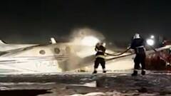 तांत्रिक बिघाड झालेल्या विमानाचं मुंबई विमानतळावर सुरक्षित लॅंडिंग, उड्डाणावेळी पुढचं एक चाक निखळलं