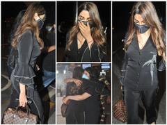 Grieving Nikki Tamboli Leaves For Cape Town For 'Khatron Ke Khiladi 11' A Day After Brother’s Death; See PICS From Airport!