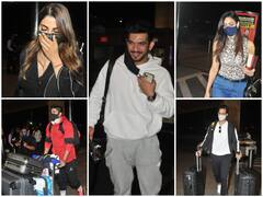 PHOTOS: Khatron Ke Khiladi 11 Contestants Rahul Vaidya, Arjun Bijlani, Shweta Tiwari, Nikki Tamboli & Others Clicked At Mumbai Airport As They Leave For Cape Town!