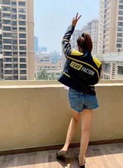 Grieving Nikki Tamboli Leaves For Cape Town For 'Khatron Ke Khiladi 11' A Day After Brother’s Death; See PICS From Airport!