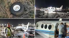 EXCLUSIVE VIDEO:नागपूरहून टेकऑफ घेताचं Air Ambulanceचं चाक निखळलं,मुंबईत विमानतळावर सुरक्षित लँडिंग