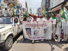 ਕਿਸਾਨ ਜਥੇਬੰਦੀਆਂ ਬਾਜ਼ਾਰਾ ਤੇ ਦੁਕਾਨਾਂ ਖੋਲ੍ਹਣ ਲਈ ਕੱਢ ਰਹੀਆਂ ਰੋਸ ਮਾਰਚ, ਵੇਖੋ ਇਹ ਤਸਵੀਰਾਂ