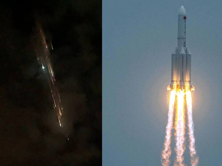 Chinas biggest rocket The Long March 5B lands in Indian Ocean state media reported चिंता मिटली! चीनचे अनियंत्रित रॉकेट The Long March 5B हिंदी महासागरात कोसळलं