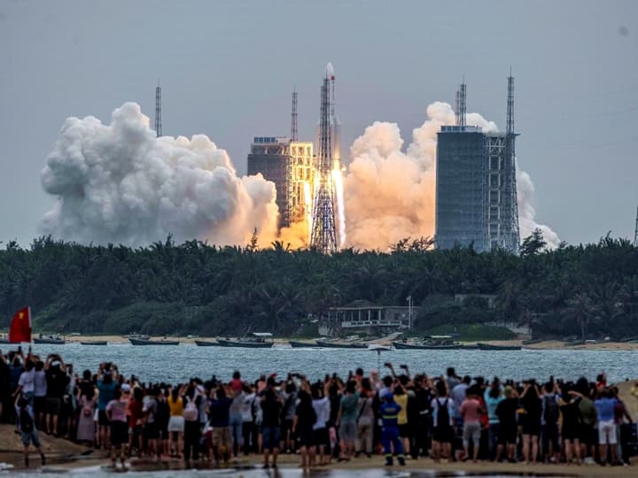 'Out Of Control' Chinese Long March 5B Rocket Re-Enters Earth As Expected, Lands In Indian Ocean 'Out Of Control' Chinese Long March 5B Rocket Re-Enters Earth As Expected, Lands In Indian Ocean