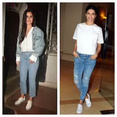 Katrina Kaif से लेकर Deepika Padukone तक, इन हसीनाओं से सीखें ब्लू जींस और सफेद शर्ट को स्टाइल से पहनने का तरीका