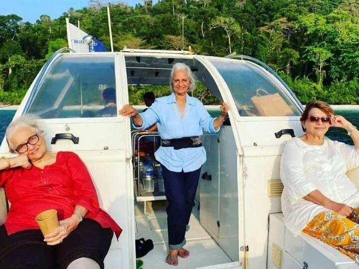 Waheeda Rehman Asha Parekh Helen Recreate Dil Chahta Hai Moment From Their Holiday In Andaman And Nicobar Islands PICS Of Waheeda Rehman, Asha Parekh And Helen Holidaying In Andaman; Recreate ‘Dil Chahta Hai’ Moment