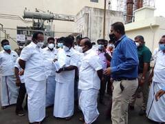 Oxygen Factory Inspection: ஸ்ரீபெரும்புதூர் தனியார் ஆக்சிஜன் தொழிற்சாலையில் அமைச்சர் தங்கம் தென்னரசு ஆய்வு