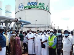 Oxygen Factory Inspection: ஸ்ரீபெரும்புதூர் தனியார் ஆக்சிஜன் தொழிற்சாலையில் அமைச்சர் தங்கம் தென்னரசு ஆய்வு