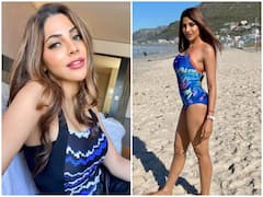 बिग बॉस के बाद अब Nikki Tamboli ने केपटाउन में बिखेरे अपने हुस्न के जलवे, ब्लू मोनोकिनी में समुद्र किनारे दिए जबरदस्त पोज