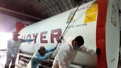 Wing commanders return from Singapore carrying oxygen containers | ABP Exclusive