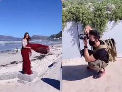 Khatron ke khiladi 11: Divyanka Tripathi ने लाल साड़ी में कराया फोटोशूट, फोटोग्राफर बने Abinav Shukla