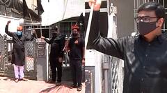 औरंगाबादेत Maratha Reservation साठी विनोद पाटील यांचं आंदोलन; काळे झेंडे फडकावत राज्य सरकारचा निषेध