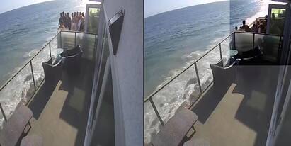 Shocking video moments of balcony collapses injuring several people in Malibu, shared by Mike Rogers on Twitter Malibu Balcony Collapse: পার্টি চলাকালীন বিপত্তি, একাধিক লোক নিয়ে হুড়মুড়িয়ে ভেঙে পড়ল বারান্দা, প্রকাশ্যে এল ভিডিও