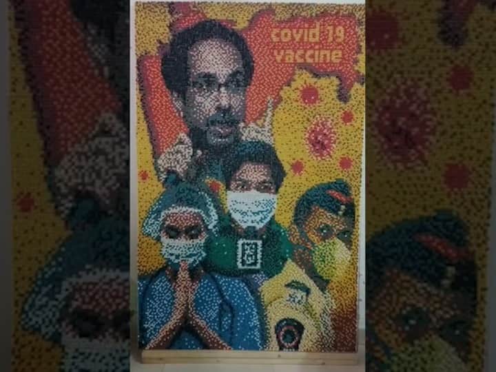 आज 12 मे, जागतिक परिचारिका दिन. वैद्यकीय क्षेत्रातील रुग्णसेवेत प्रमुख भूमिका बजावणाऱ्या परिचारिकांबद्दल कृतज्ञता व्यक्त करण्याचा दिवस. तसेच महाराष्ट्र दिना पासून म्हणजे 1 मे पासून 15 मे पर्यंतचा हा पंधरवडा म्हणजे 'मराठी भाषा संवर्धन पंधरवडा' म्हणून ओळखला जातो. या दोन्ही दिवसांचं औचित्य साधत मुंबईतील एका कलाकारानं एक पोट्रेट तयार केलं आहे.