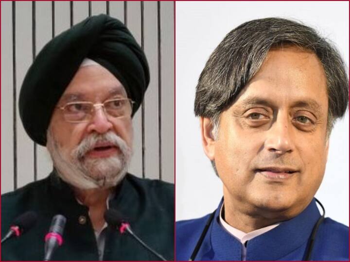Twitter war between Union Minister Hardeep Singh Puri and Shashi Tharoor on vaccination policy टीकाकरण की नीति को लेकर केंद्रीय मंत्री हरदीप सिंह पुरी और शशि थरूर के बीच ट्विटर वार, जानें किसने क्या कहा?