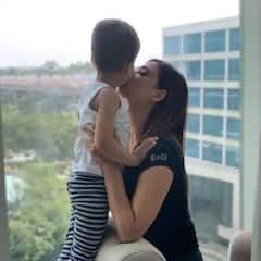 Shweta Tiwari With Reyaansh ছেলে রেয়াংশের সঙ্গে মিষ্টি মুহূর্তে অভিনেত্রী শ্বেতা তিওয়ারি