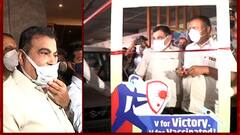 Nagpur : नागपुरातही आता 'ड्राईव्ह इन' लसीकरणाला सुरुवात, केंद्रीय मंत्री नितीन गडकरींच्या हस्ते उद्घाटन