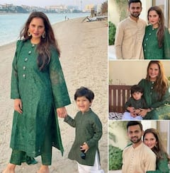 Eid-ul-Fitr 2021: Sania Mirza Looks Gorgeous In Green Twinning With Her Son Izhaan As She Celebrates Eid With Hubby Shoaib Malik In Dubai; SEE PICS