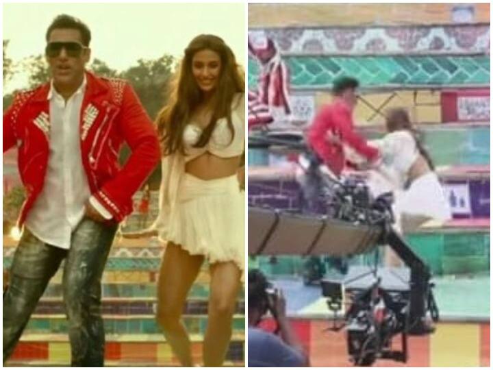Salman Khan saves disha patani in the shooting of the song Zoom-Zoom 'Zoom Zoom' गाने को शूट करते हुए स्टेज से गिरने वाली थीं दिशा पटानी, सलमान खान ने ऐसे बचाई जान