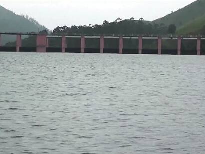 mullai periyar water level increse ஒரே நாளில் 1200 கன அடி நீர்வரத்து உயர்கிறது முல்லைப் பெரியாறு அணையின் நீர் மட்டம்