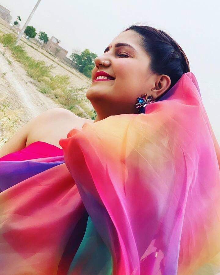 सपना ने बैकलेस स्टालिश ब्लाउज पहना हुआ है जो उनकी साड़ी को और भी डिजाइनर लुक दे रहा है. फैंस इस खूबसूरत तस्वीर से नजरें नहीं हटा पा रहे हैं.