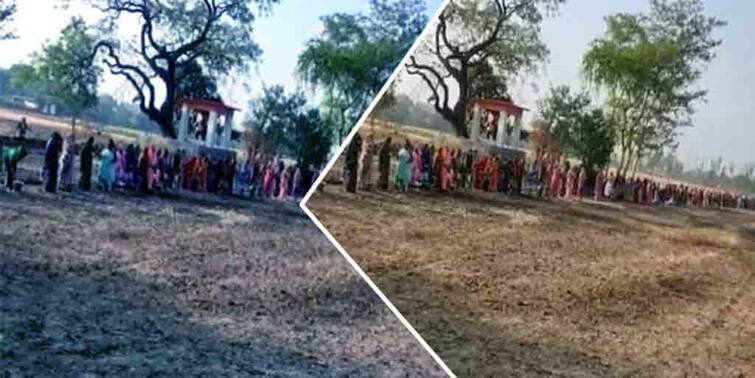 In UttarPradesh Village Hundreds of Women offer parayers to Corona Mai Covid19 in UP: করোনা থেকে নিস্তার পেতে শতাধিক মহিলা করলেন 'করোনা মাতা'র পুজো
