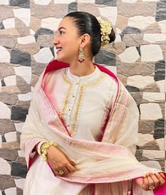 IN PICS | Gauahar Khan Dresses Up As ‘A Newly Wedded Bride’, Shares Heartfelt Note