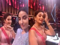 Nora Fatehi ने कॉपी की Madhuri Dixit की अदाएं, इस अदाज़ में कहा- हैप्पी बर्थडे