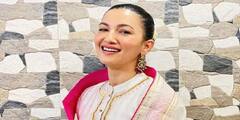 Gauahar Khan Pics নববধূর সাজে গৌহর, দিলেন ভাল থাকার বার্তা