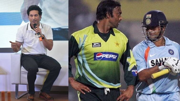 Sachin Tendulkar reveals how he played for months after being injured by Shoaib Akhtar Sachin on Shoaib Akhtar: পাঁজর ভেঙে গিয়েছিল জানতেনই না সচিন!