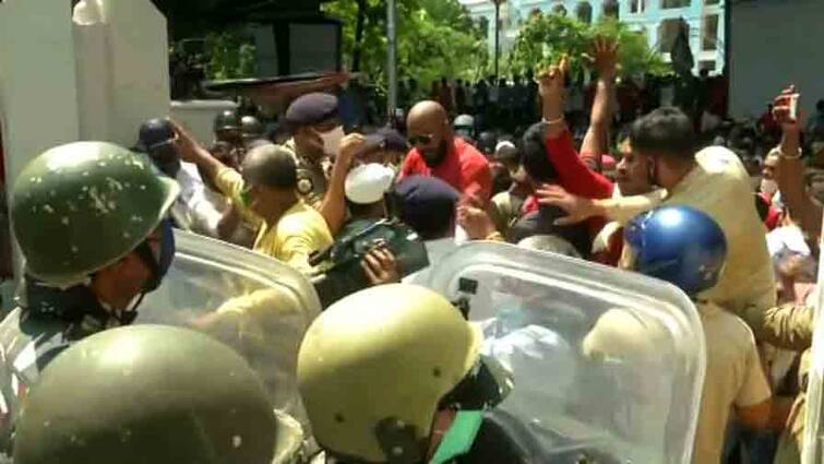 Narada Case Updates: Violence near Nizam palance, plan for virtual hearing today for the four ministers today Narada Case Updates: নারদকাণ্ডে ধৃত তৃণমূলের মন্ত্রী-নেতারা, ধুন্ধুমার সিবিআই দফতরে